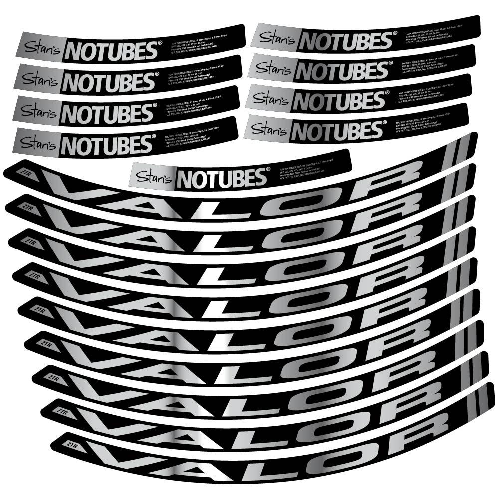 Aufkleber Stans Notubes ZTR Valor, MTB-Rad 29, Fahrradaufkleber Vinyl