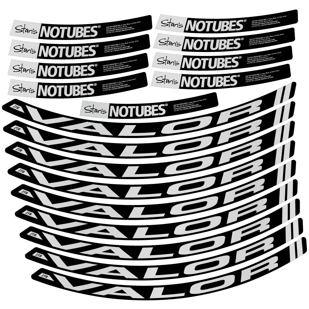 Aufkleber Stans Notubes ZTR Valor, MTB-Rad 29, Fahrradaufkleber Vinyl