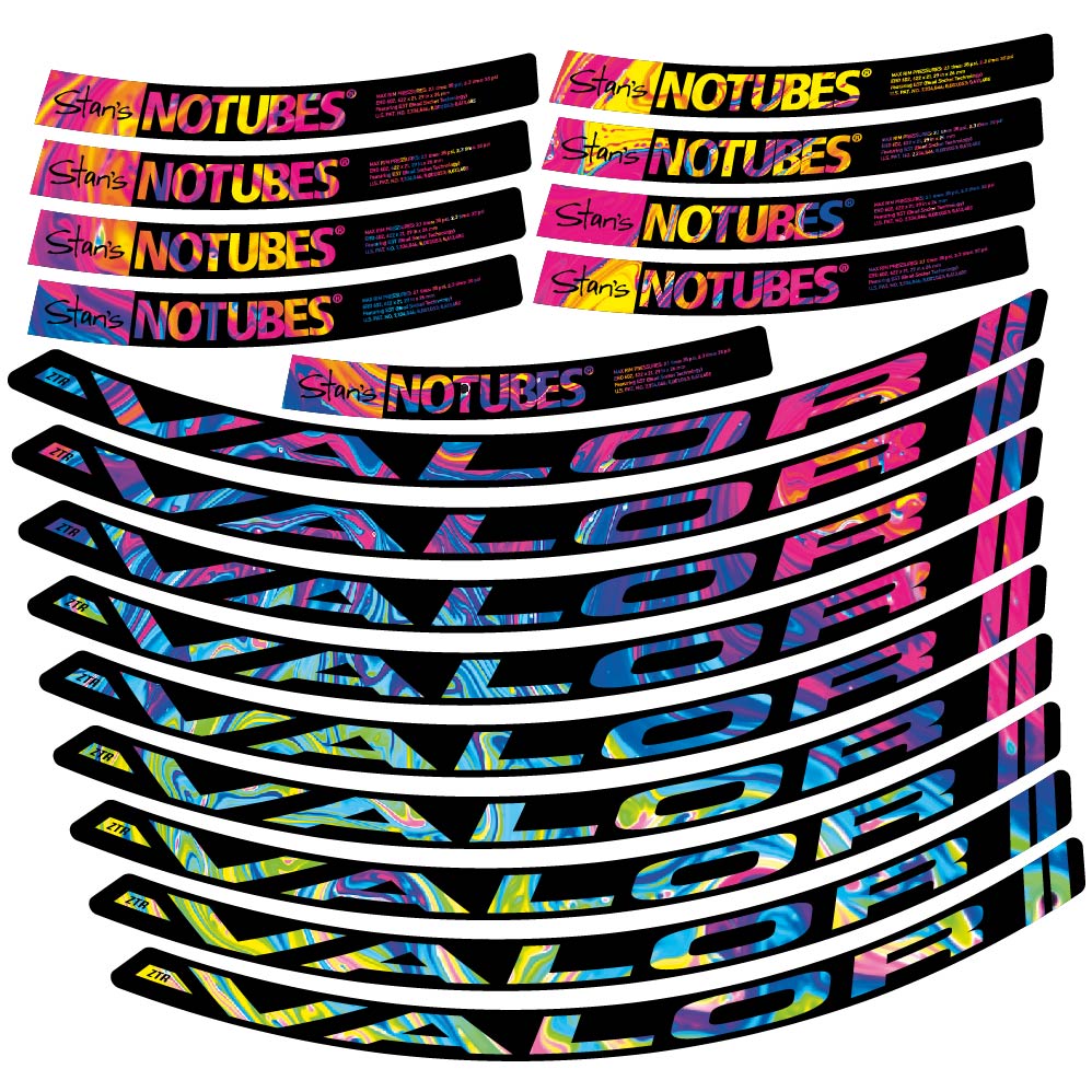 Aufkleber Stans Notubes ZTR Valor, MTB-Rad 29, Fahrradaufkleber Vinyl