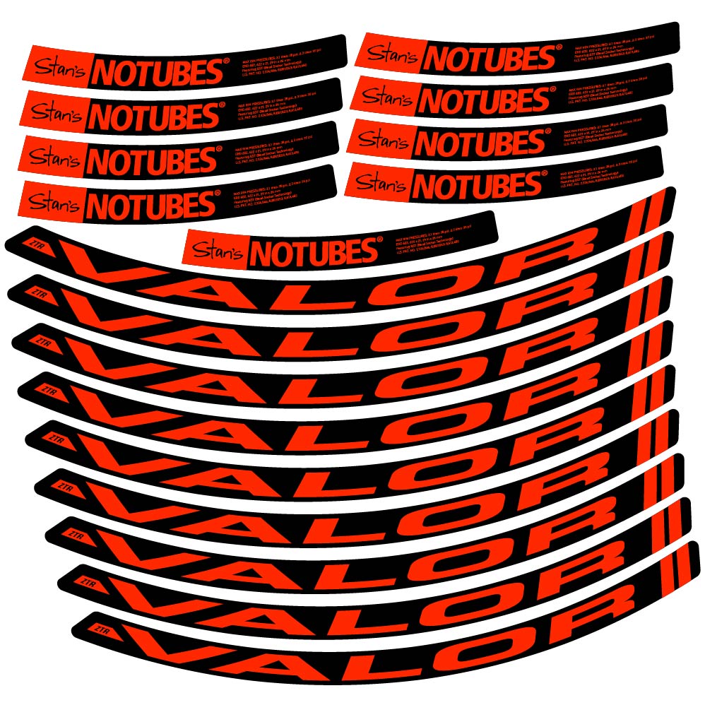 Aufkleber Stans Notubes ZTR Valor, MTB-Rad 29, Fahrradaufkleber Vinyl
