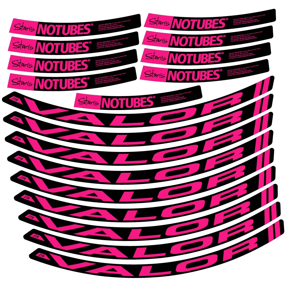 Aufkleber Stans Notubes ZTR Valor, MTB-Rad 29, Fahrradaufkleber Vinyl