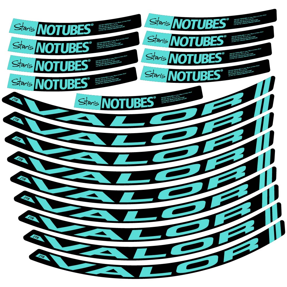 Aufkleber Stans Notubes ZTR Valor, MTB-Rad 29, Fahrradaufkleber Vinyl