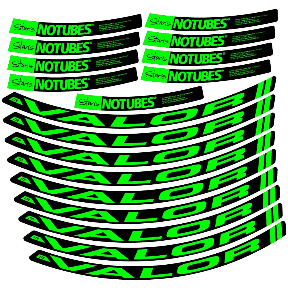 Aufkleber Stans Notubes ZTR Valor, MTB-Rad 29, Fahrradaufkleber Vinyl