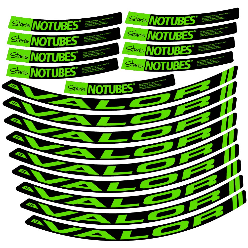 Aufkleber Stans Notubes ZTR Valor, MTB-Rad 29, Fahrradaufkleber Vinyl