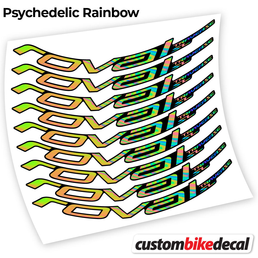Aufkleber Roval Traverse SL 2019 & 2020, MTB-Rad 29, Fahrradaufkleber Vinyl