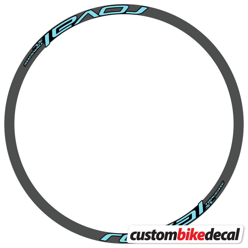 Aufkleber Roval Traverse SL 2019 & 2020, MTB-Rad 29, Fahrradaufkleber Vinyl