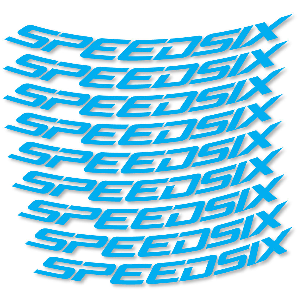 Aufkleber Speedsix, MTB-Rad 29, Fahrradaufkleber Vinyl