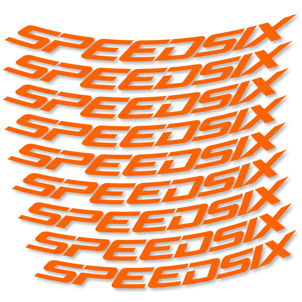 Aufkleber Speedsix, MTB-Rad 29, Fahrradaufkleber Vinyl