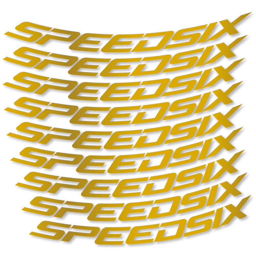 Aufkleber Speedsix, MTB-Rad 29, Fahrradaufkleber Vinyl