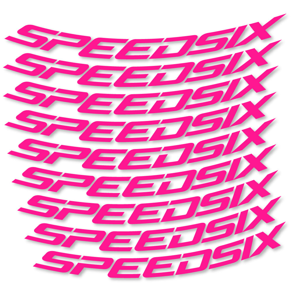 Aufkleber Speedsix, MTB-Rad 29, Fahrradaufkleber Vinyl