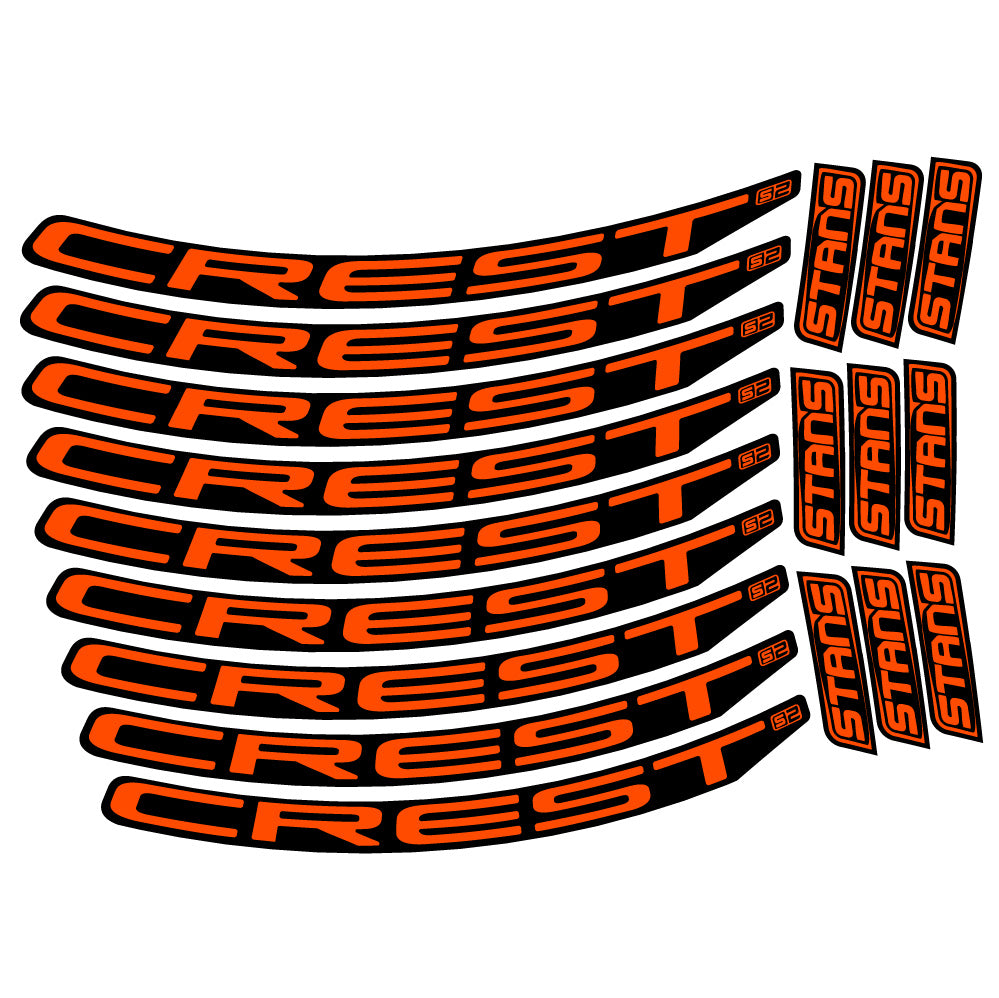 Aufkleber Stans Crest S2, MTB-Rad 29, Fahrradaufkleber Vinyl