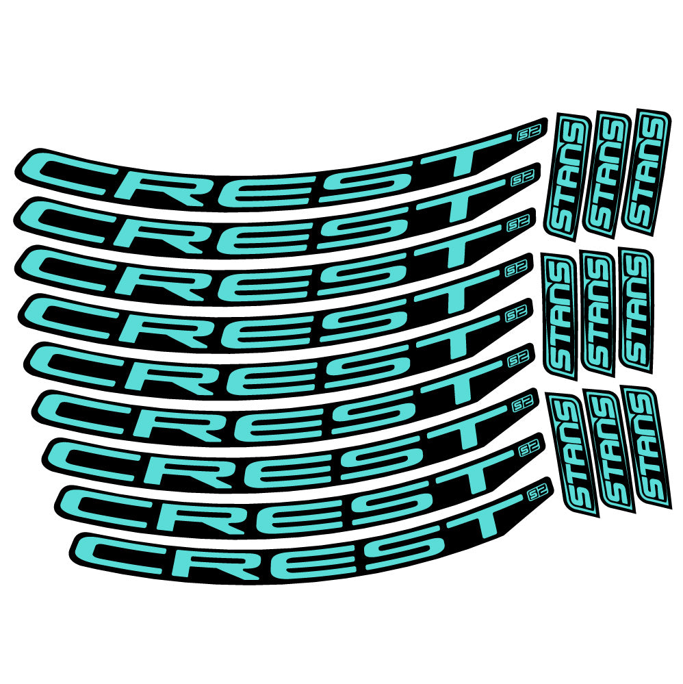 Aufkleber Stans Crest S2, MTB-Rad 29, Fahrradaufkleber Vinyl