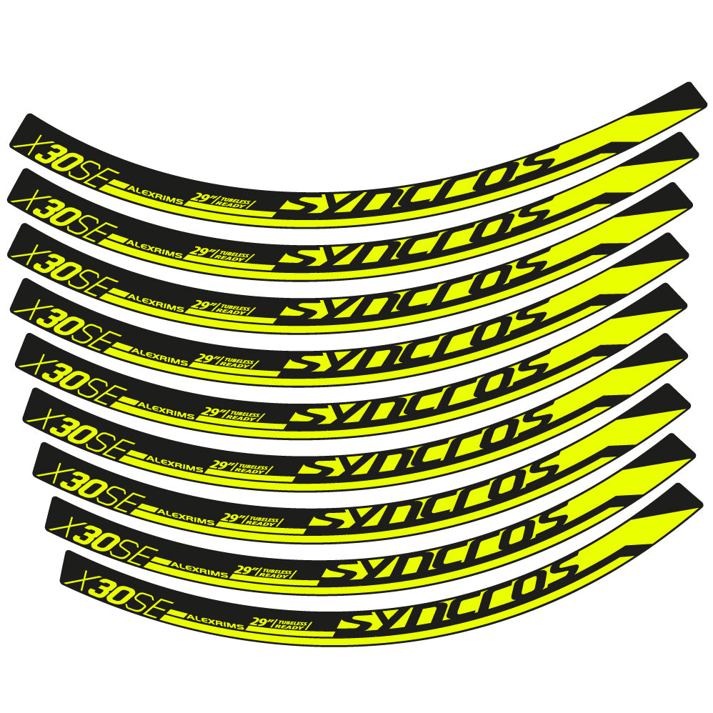 Aufkleber Syncross X30SE, MTB-Rad 29, Fahrradaufkleber Vinyl