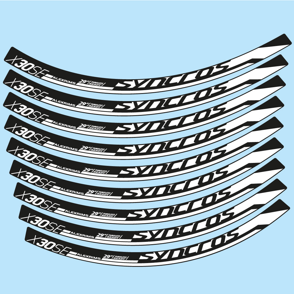 Aufkleber Syncross X30SE, MTB-Rad 29, Fahrradaufkleber Vinyl