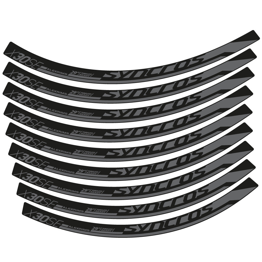 Aufkleber Syncross X30SE, MTB-Rad 29, Fahrradaufkleber Vinyl