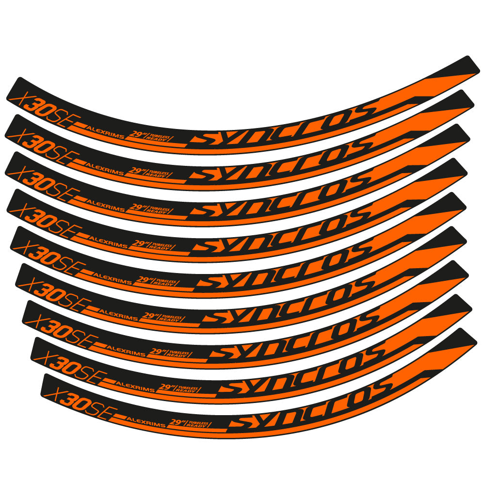 Aufkleber Syncross X30SE, MTB-Rad 29, Fahrradaufkleber Vinyl