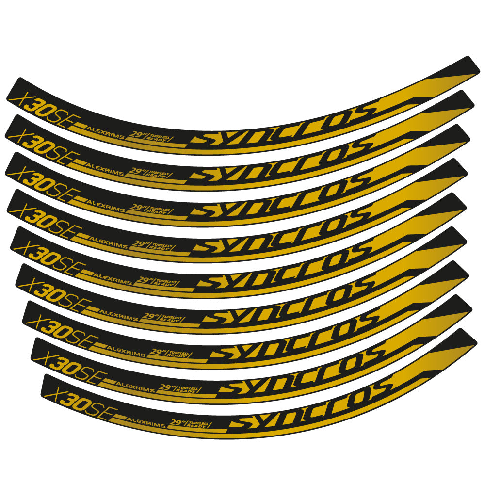 Aufkleber Syncross X30SE, MTB-Rad 29, Fahrradaufkleber Vinyl