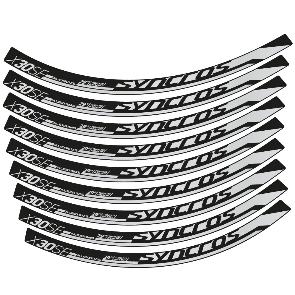 Aufkleber Syncross X30SE, MTB-Rad 29, Fahrradaufkleber Vinyl