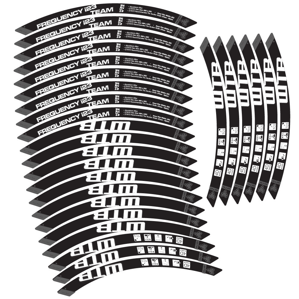 Aufkleber WTB Frequency i23 Team, MTB-Rad 29, Fahrradaufkleber Vinyl