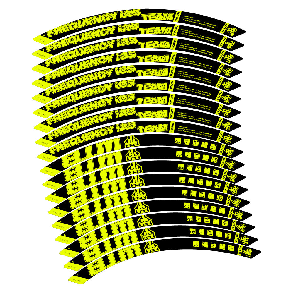 Aufkleber WTB Frequency i25 Team, MTB-Rad 29, Fahrradaufkleber Vinyl