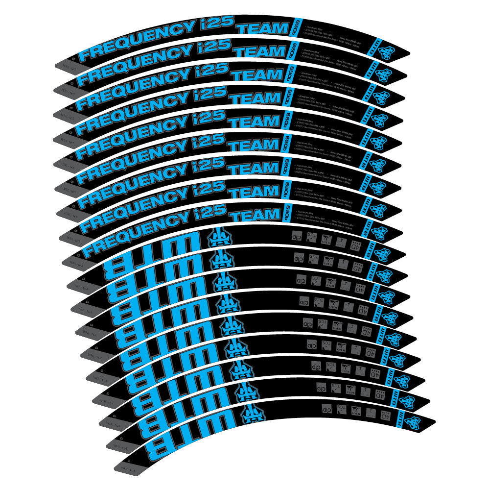 Aufkleber WTB Frequency i25 Team, MTB-Rad 29, Fahrradaufkleber Vinyl