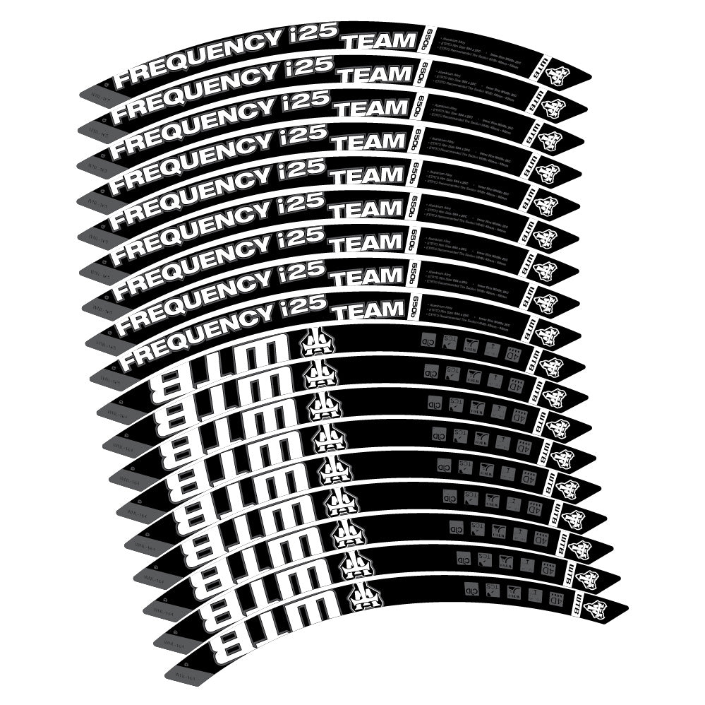 Aufkleber WTB Frequency i25 Team, MTB-Rad 29, Fahrradaufkleber Vinyl