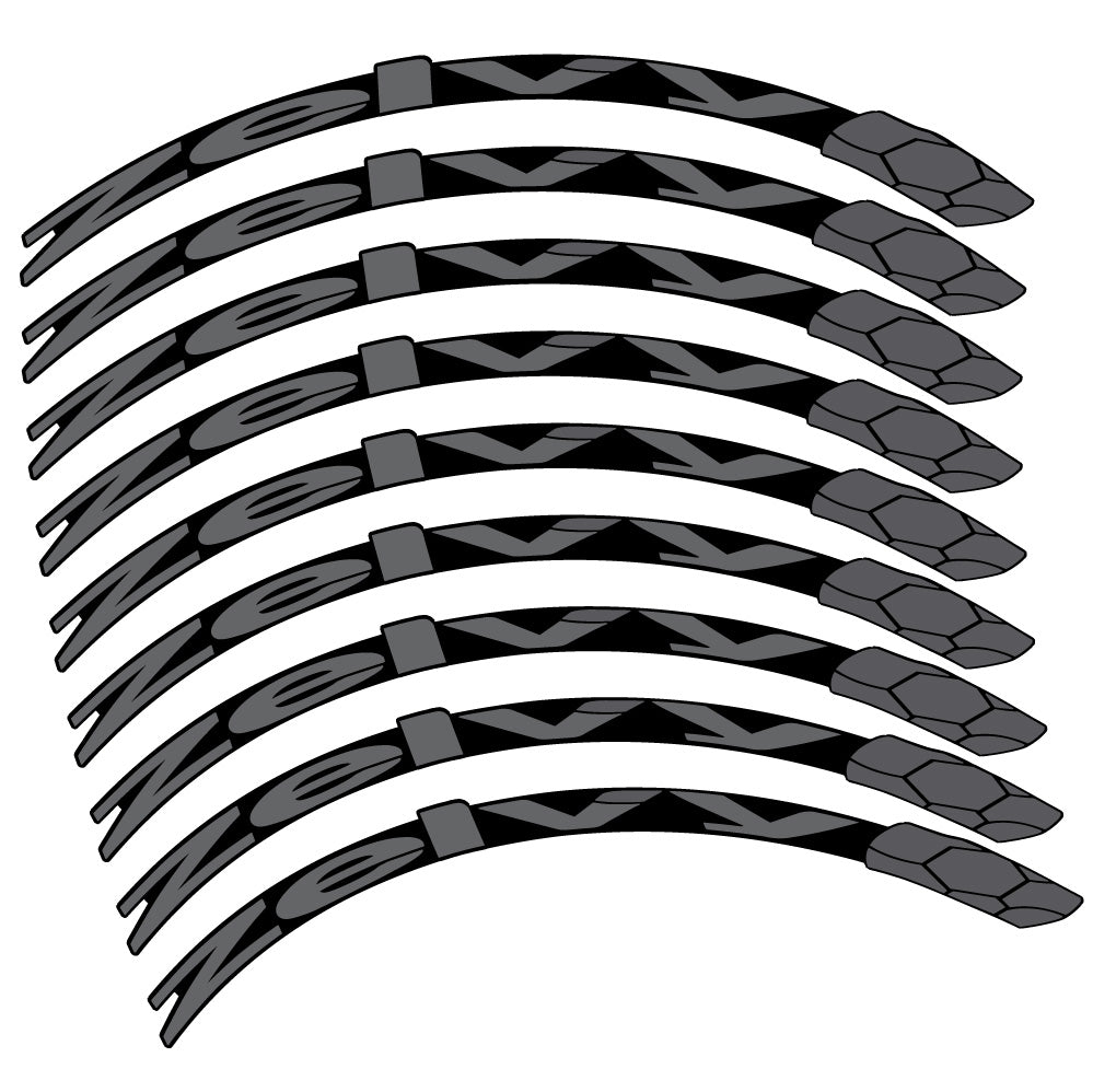Aufkleber Zelvy Carbon, MTB-Rad 29, Fahrradaufkleber Vinyl