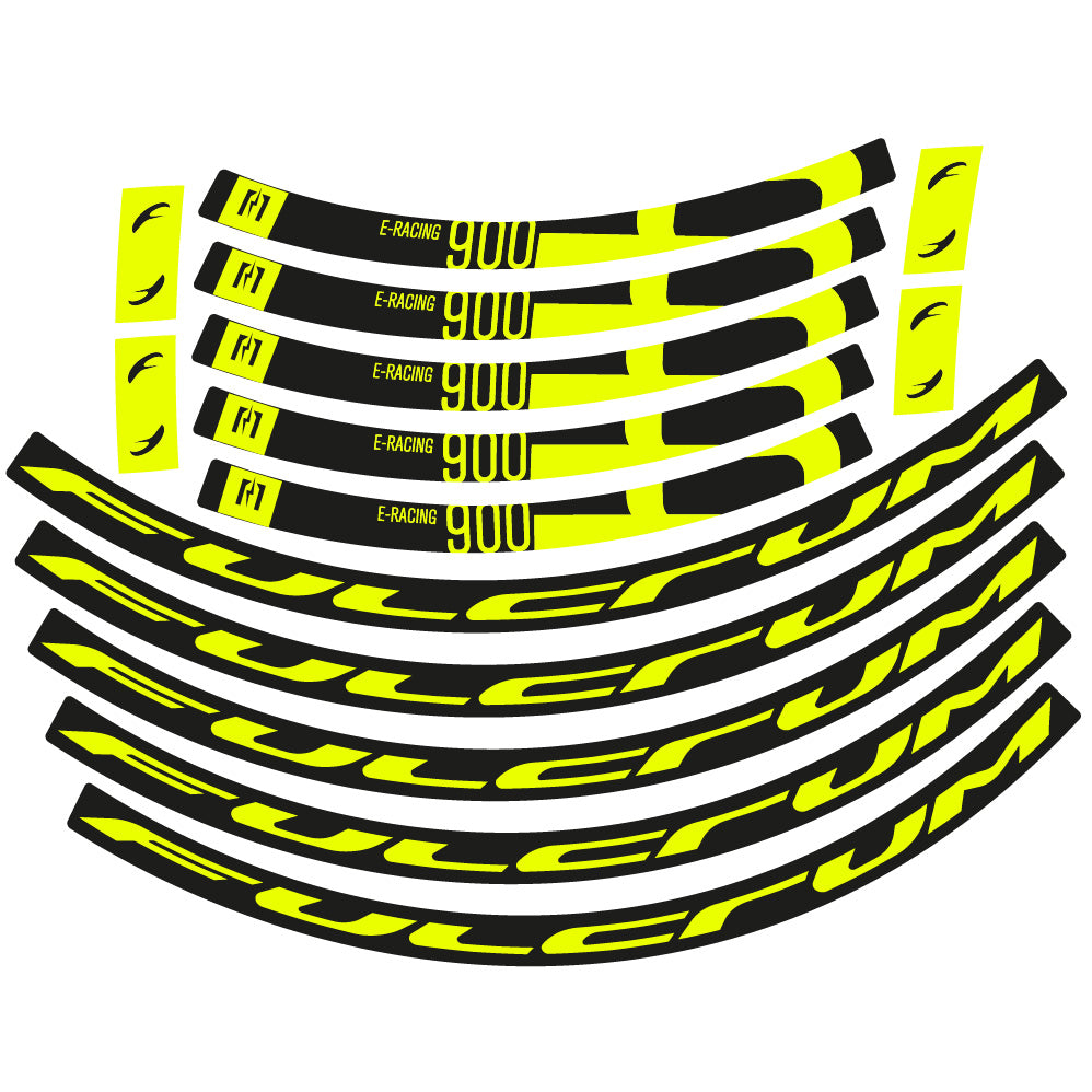 Aufkleber Fulcrum Racing 900, Rennradrad 22mm, Fahrradaufkleber Vinyl