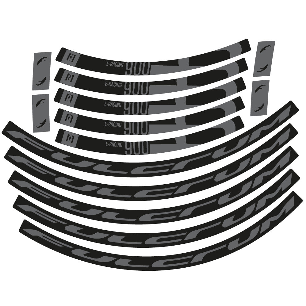 Aufkleber Fulcrum Racing 900, Rennradrad 22mm, Fahrradaufkleber Vinyl