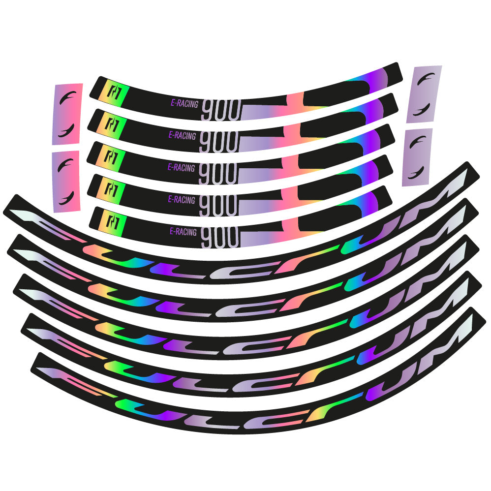 Aufkleber Fulcrum Racing 900, Rennradrad 22mm, Fahrradaufkleber Vinyl
