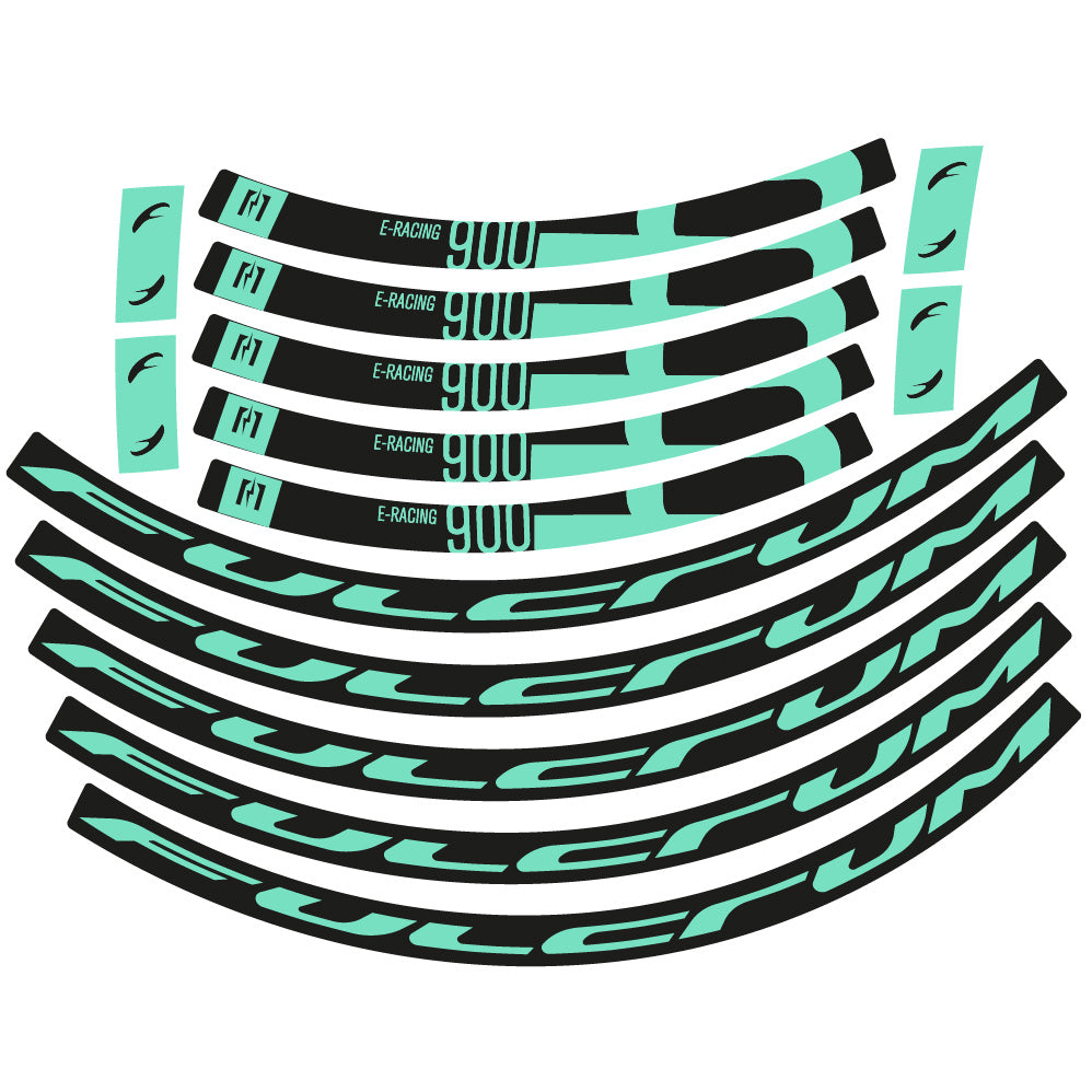 Aufkleber Fulcrum Racing 900, Rennradrad 22mm, Fahrradaufkleber Vinyl