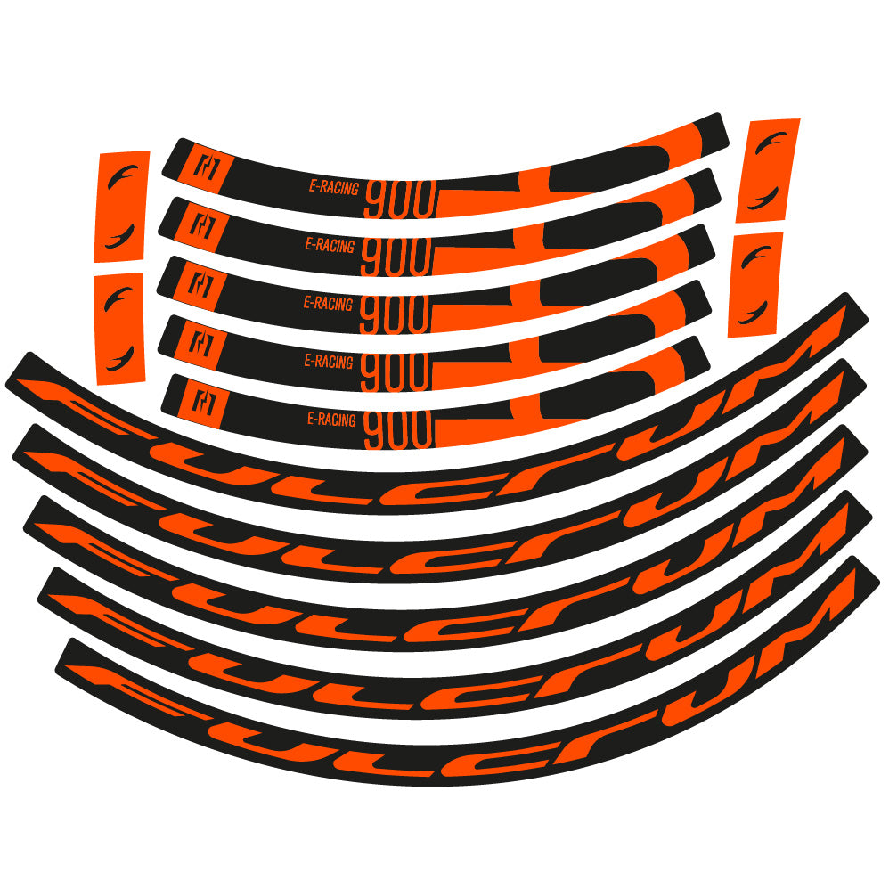 Aufkleber Fulcrum Racing 900, Rennradrad 22mm, Fahrradaufkleber Vinyl