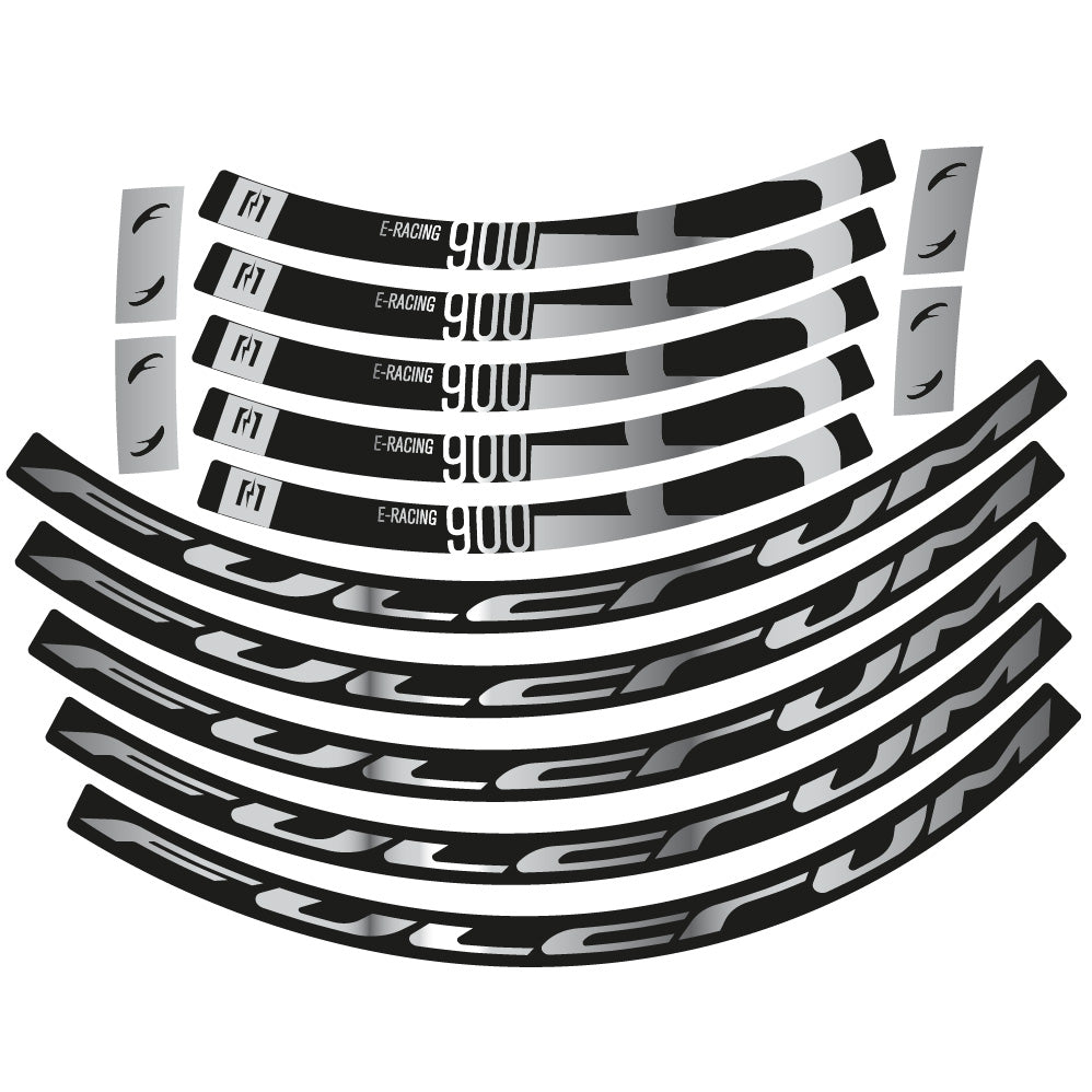 Aufkleber Fulcrum Racing 900, Rennradrad 22mm, Fahrradaufkleber Vinyl