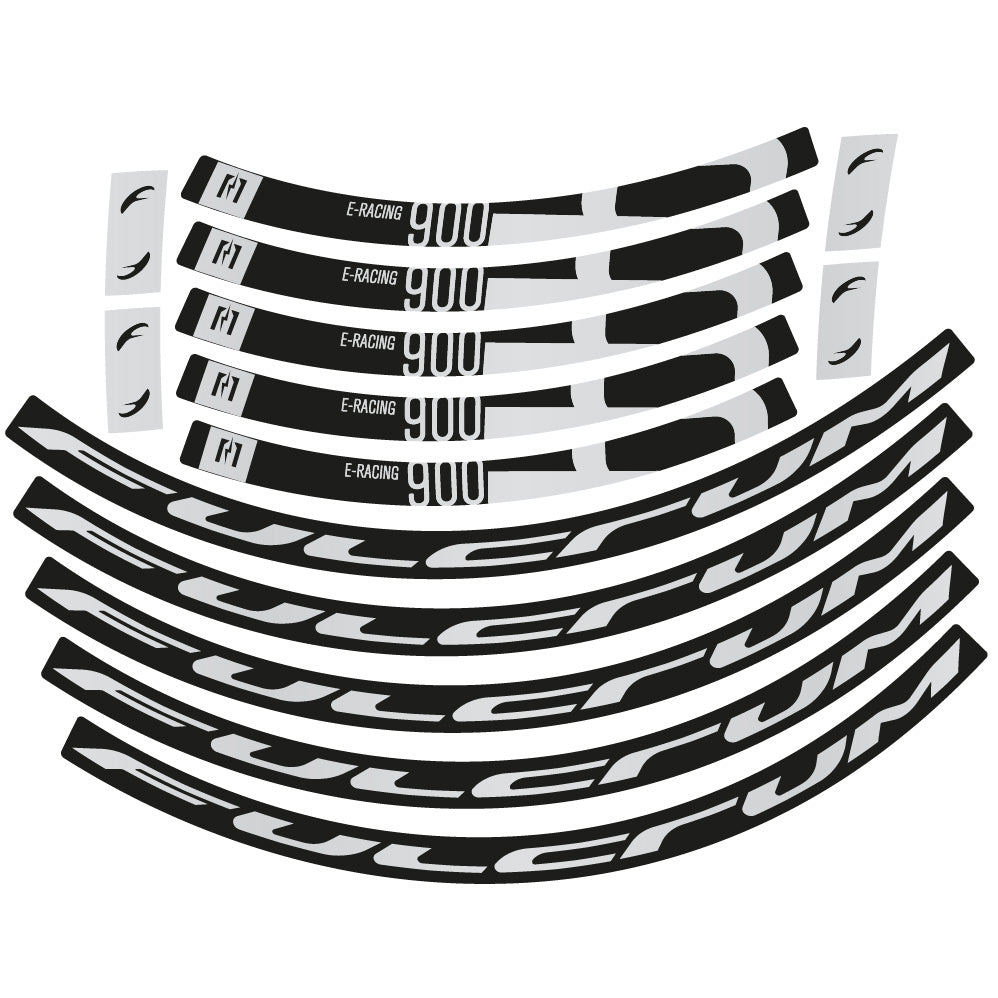 Aufkleber Fulcrum Racing 900, Rennradrad 22mm, Fahrradaufkleber Vinyl