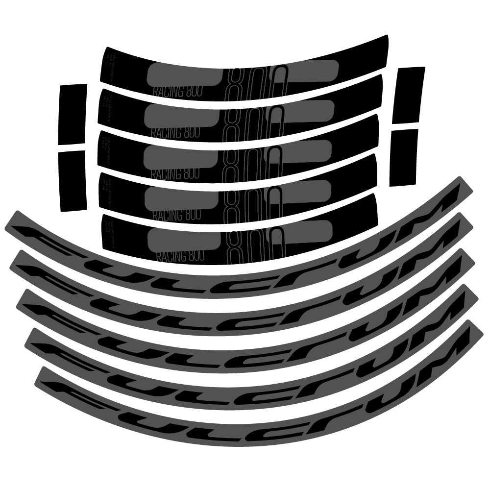 Aufkleber Fulcrum Racing 800 DB Disc, Rennradrad 35 mm, Fahrradaufkleber Vinyl