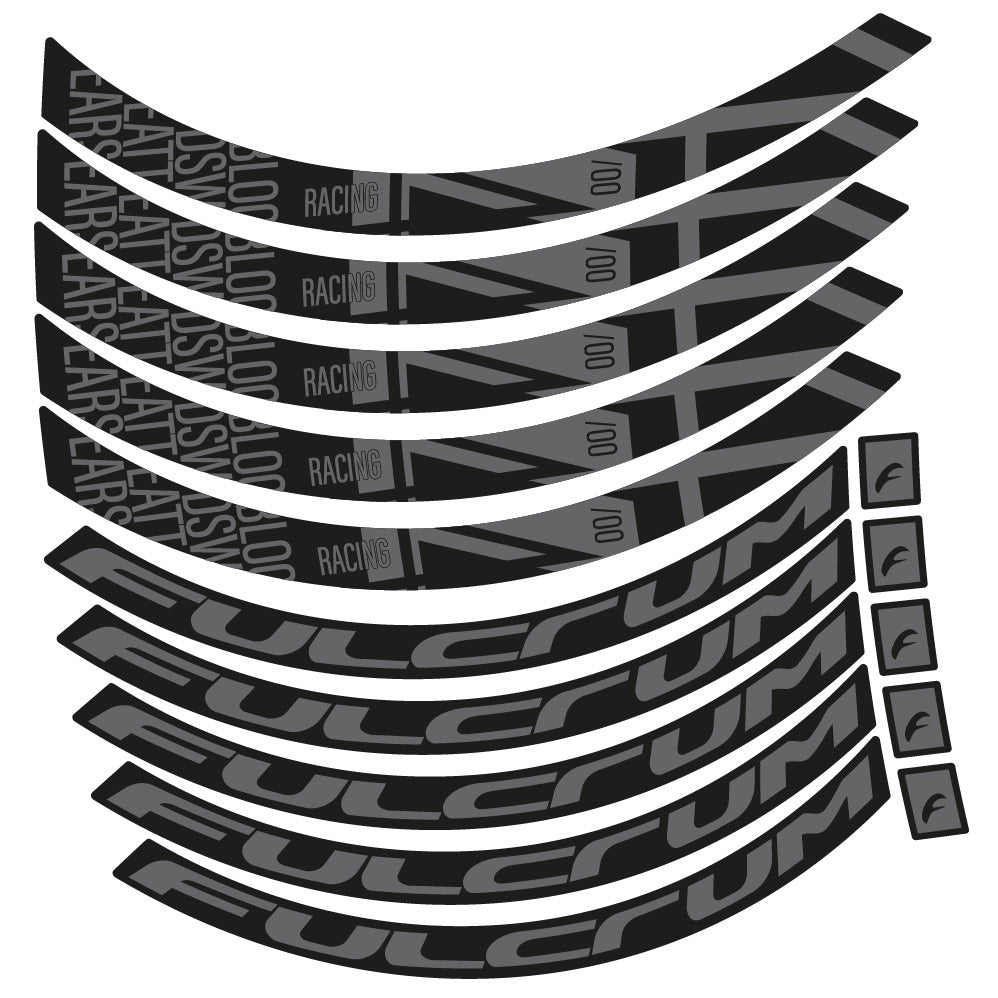 Aufkleber Fulcrum Racing 400 DB, Rennradrad 35 mm, Fahrradaufkleber Vinyl