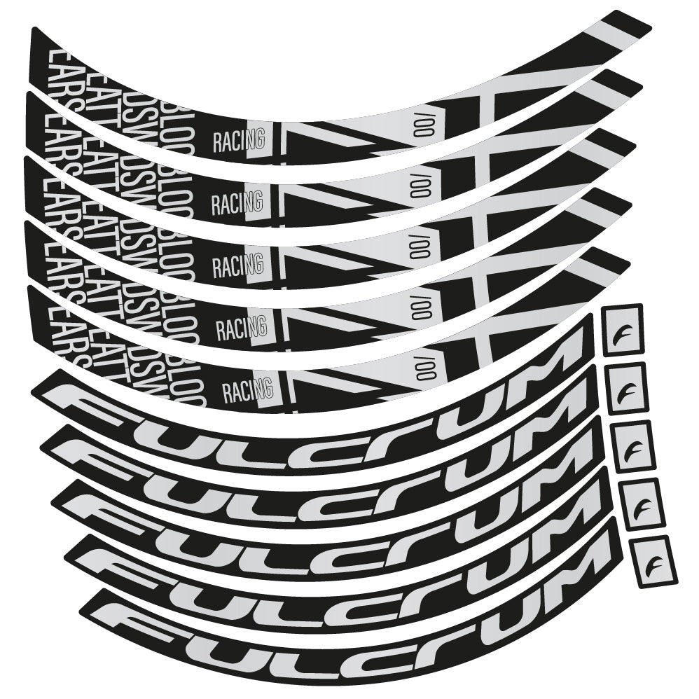 Aufkleber Fulcrum Racing 400 DB, Rennradrad 35 mm, Fahrradaufkleber Vinyl