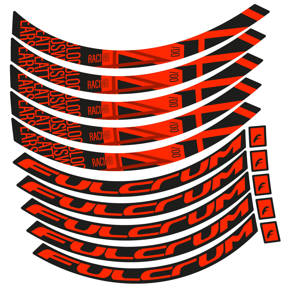 Aufkleber Fulcrum Racing 400 DB, Rennradrad 35 mm, Fahrradaufkleber Vinyl