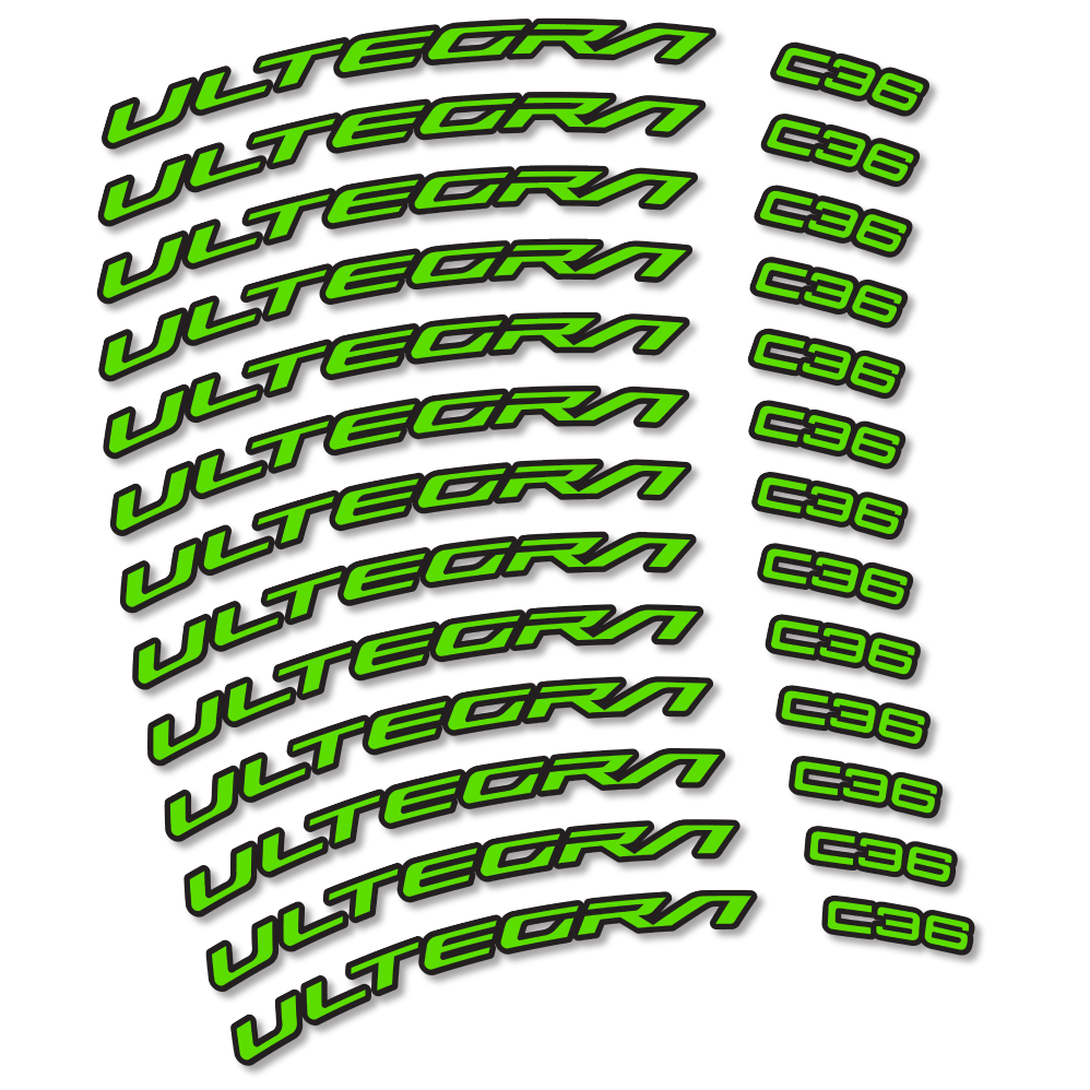 Decal Shimano Ultegra C36, Road Wheel 36mm, bike sticker vinyl