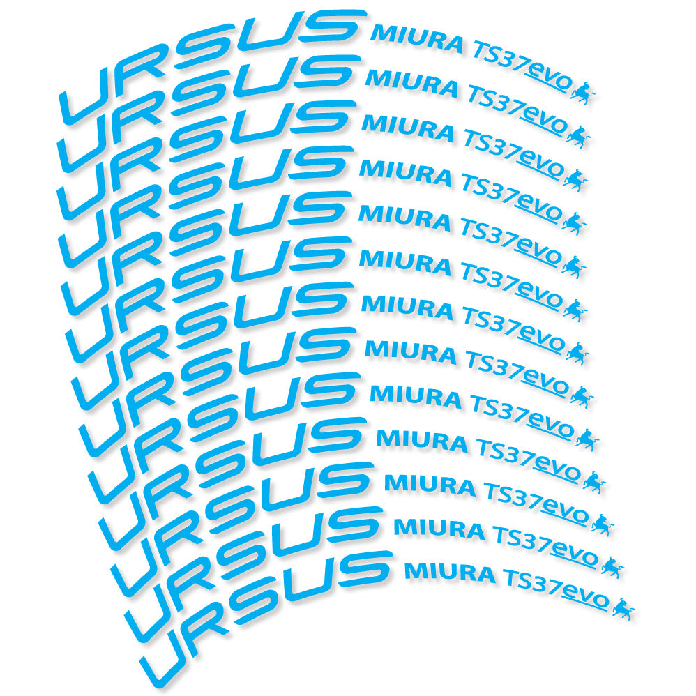 Aufkleber Ursus Miura Ts37 Evo Disc, Rennrad 37 mm, Fahrradaufkleber Vinyl