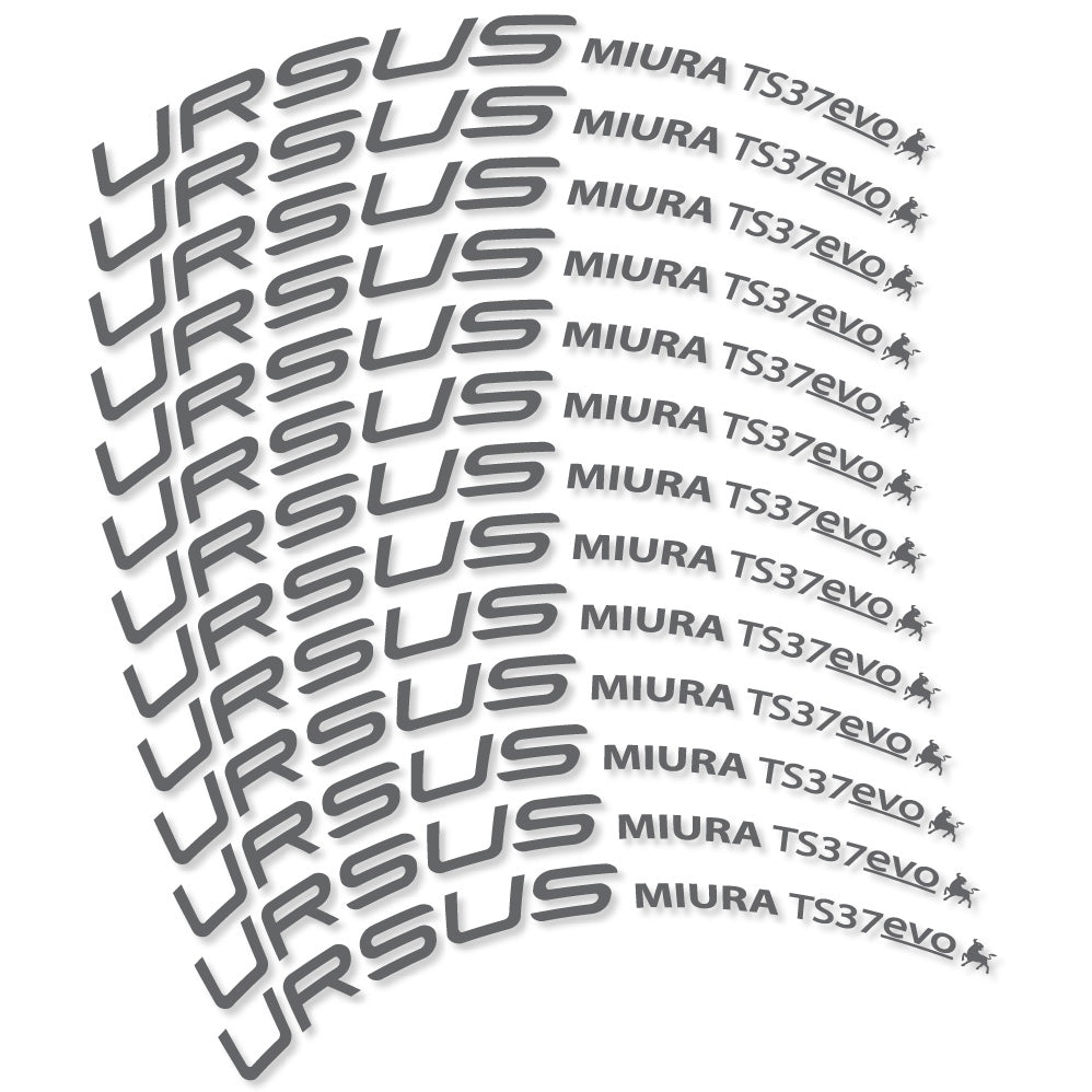Aufkleber Ursus Miura Ts37 Evo Disc, Rennrad 37 mm, Fahrradaufkleber Vinyl