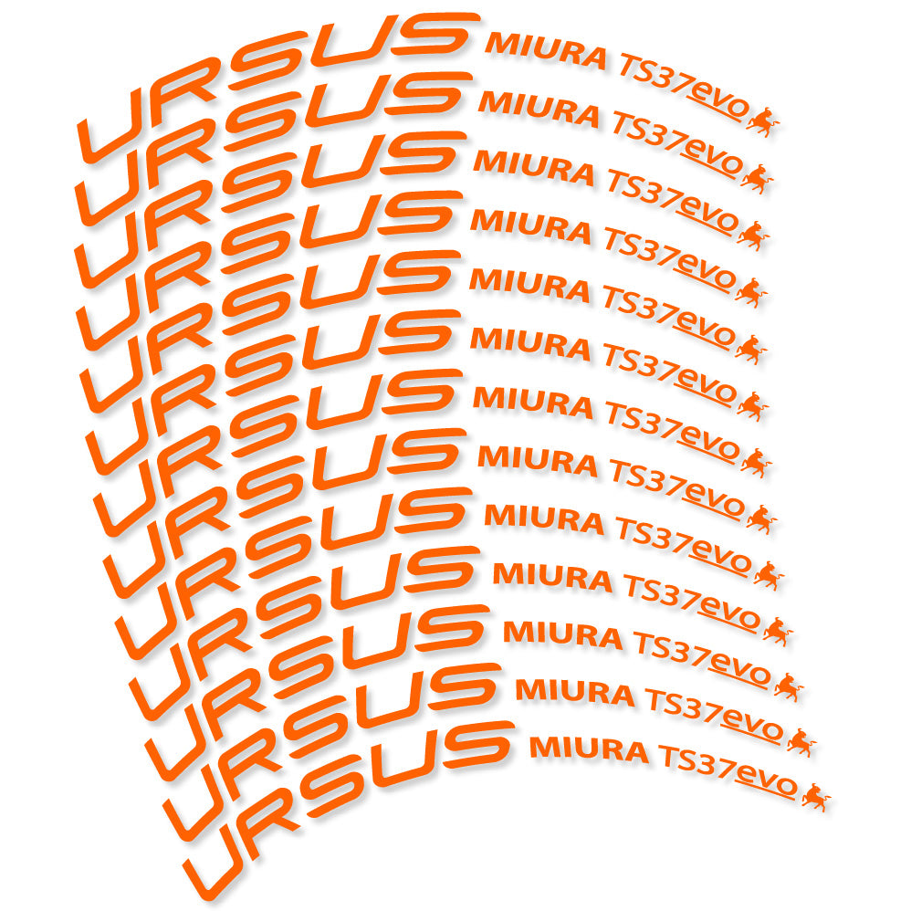 Aufkleber Ursus Miura Ts37 Evo Disc, Rennrad 37 mm, Fahrradaufkleber Vinyl