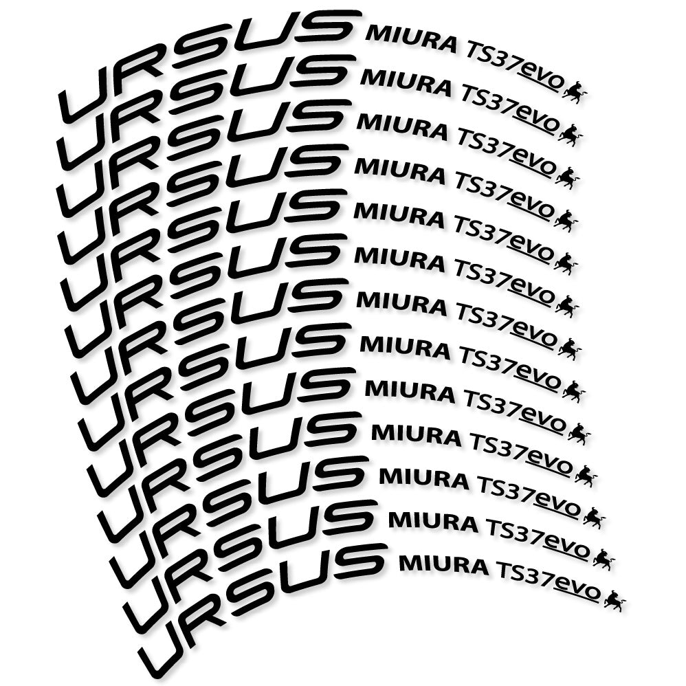 Aufkleber Ursus Miura Ts37 Evo Disc, Rennrad 37 mm, Fahrradaufkleber Vinyl