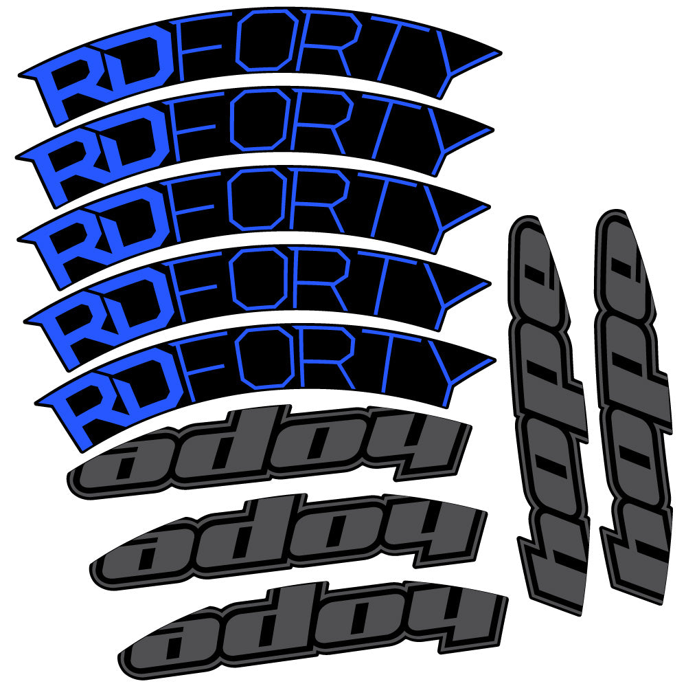 Aufkleber Hope RD Forty 2020, Rennradrad 40mm, Fahrradaufkleber Vinyl
