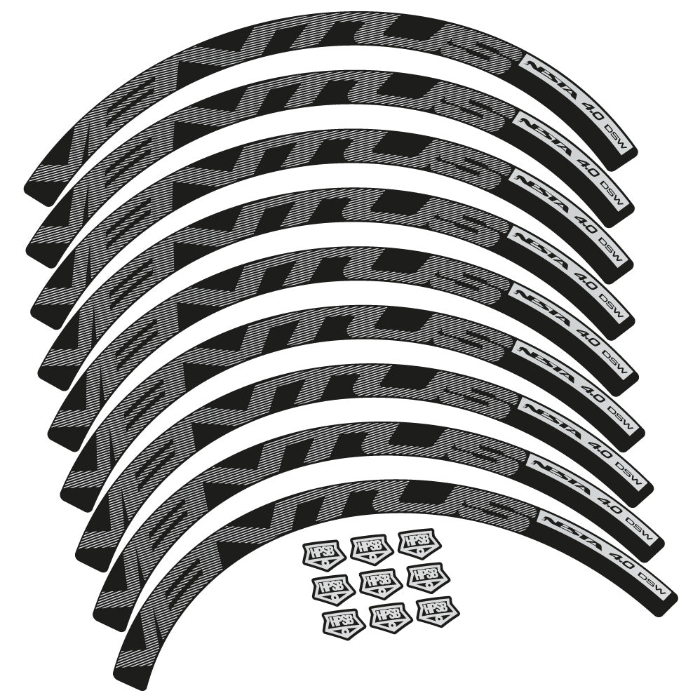 Aufkleber Nesta Ventus 4.0 Disc, Rennradrad 40 mm, Fahrradaufkleber Vinyl