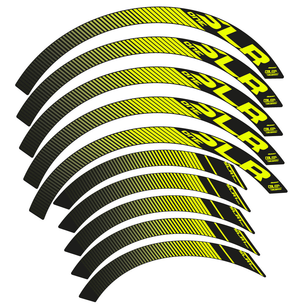 Aufkleber Giant SLR One Disc Carbon, Rennradrad 42mm, Fahrradaufkleber Vinyl