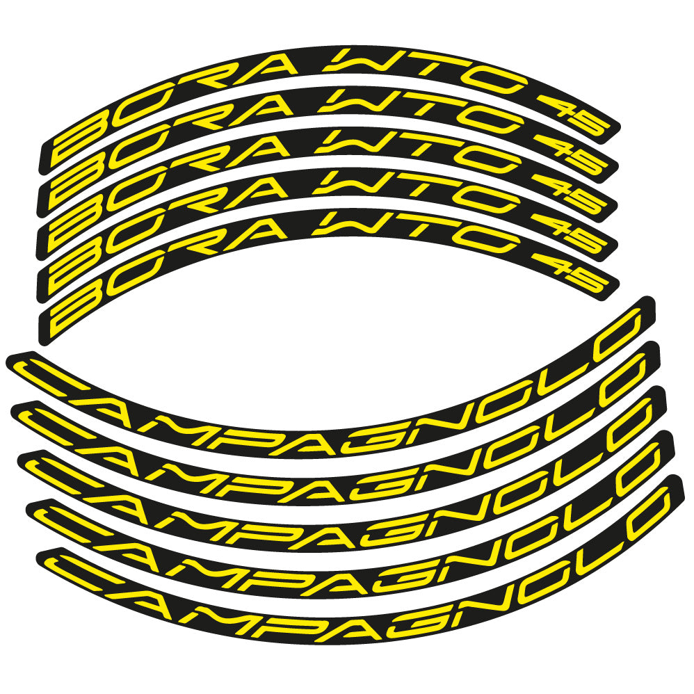 Aufkleber Campagnolo Bora WTO 45, Rennradrad 45 mm, Fahrradaufkleber Vinyl