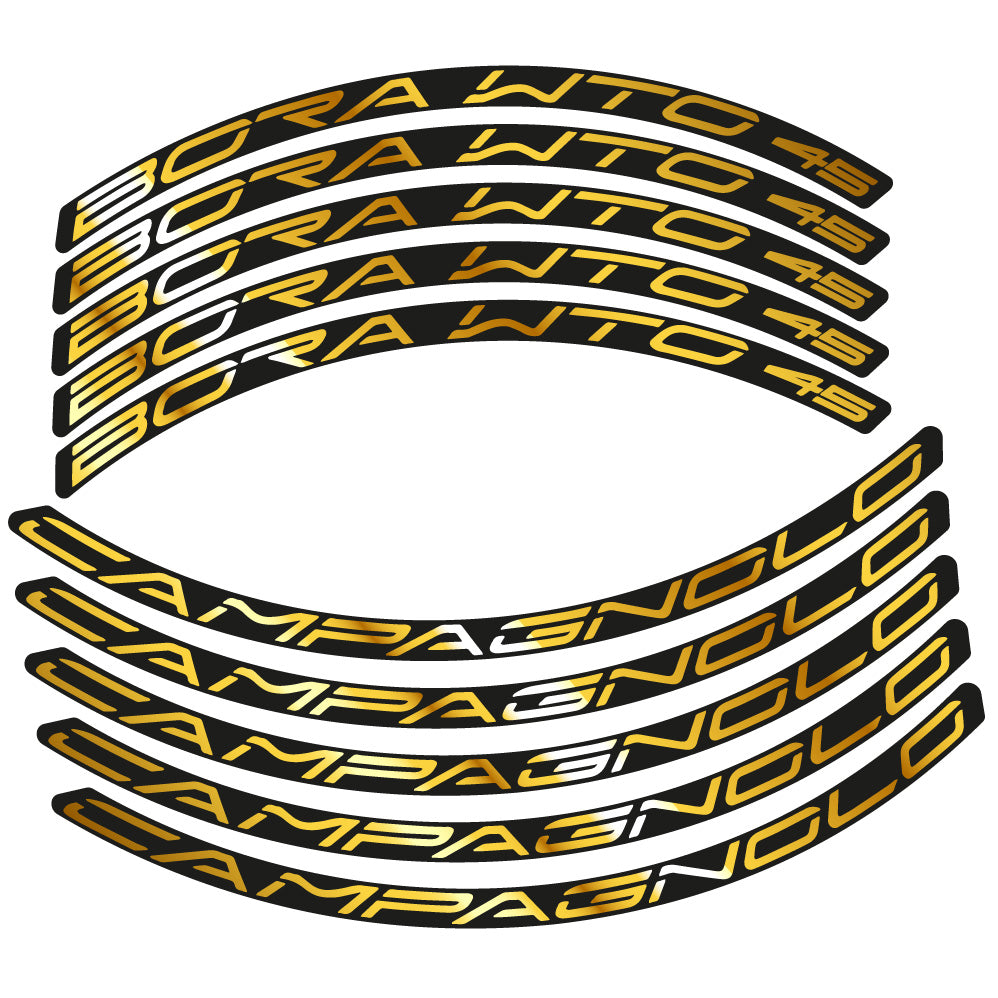 Aufkleber Campagnolo Bora WTO 45, Rennradrad 45 mm, Fahrradaufkleber Vinyl