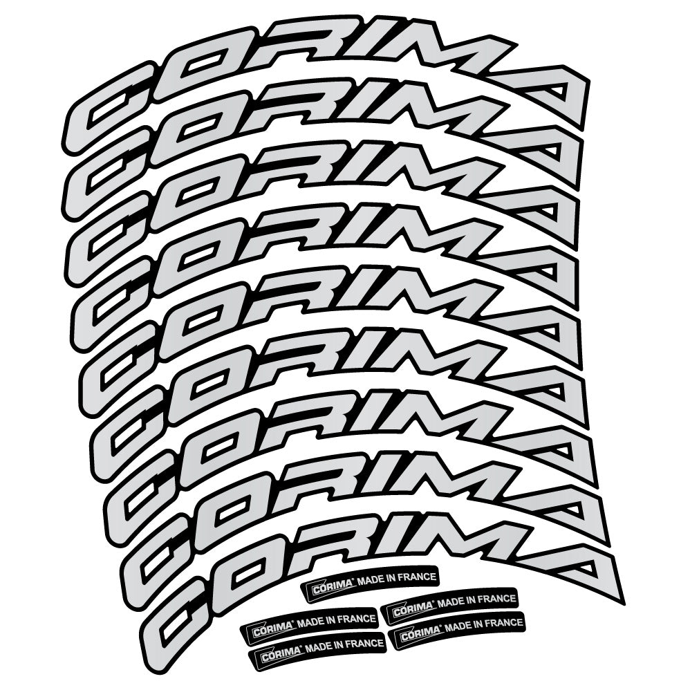 Aufkleber Corima 47 WS, Rennradrad 47 mm, Fahrradaufkleber Vinyl
