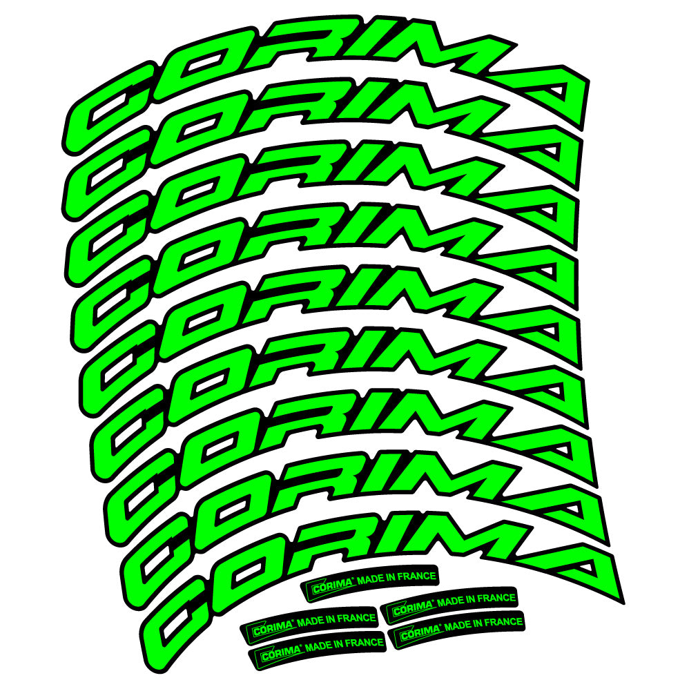 Aufkleber Corima 47 WS, Rennradrad 47 mm, Fahrradaufkleber Vinyl